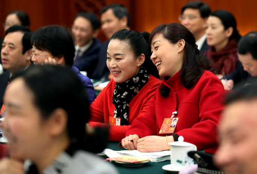 Deputies to the NPC and members of the CPPCC National Committee attend the two sessions in Beijing. (Photo/China Daily)