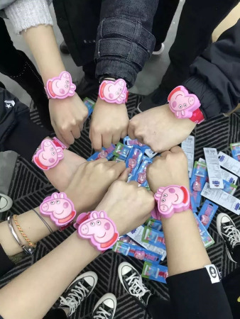 Peppa mania has led to adults showing off their Peppa Pig merchandise and tattoos on social media platforms.  (Photo provided to China Daily)