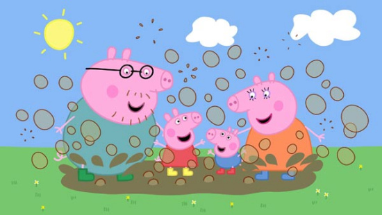 Peppa Pig, a television cartoon show. (Photo provided to chinadaily.com.cn