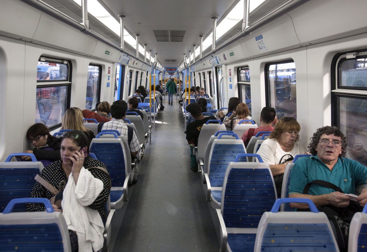 Chinese-built trains improve rides for Argentine commuters, conductors