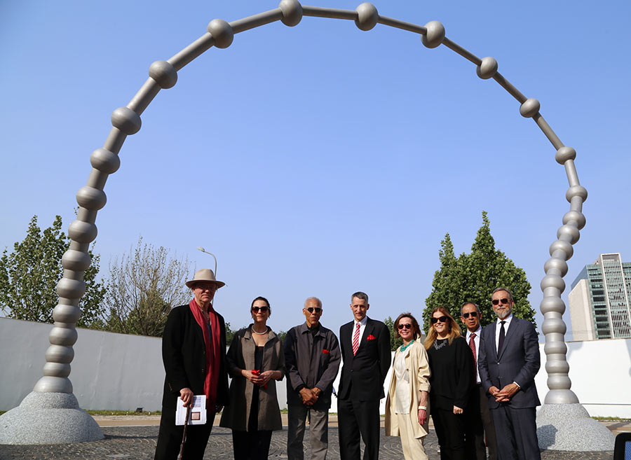 U.S. Embassy's new sculpture in Beijing aims to connect