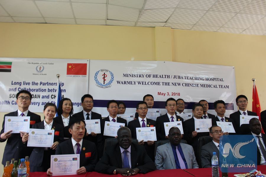 South Sudan honors Chinese doctors for outstanding medical services