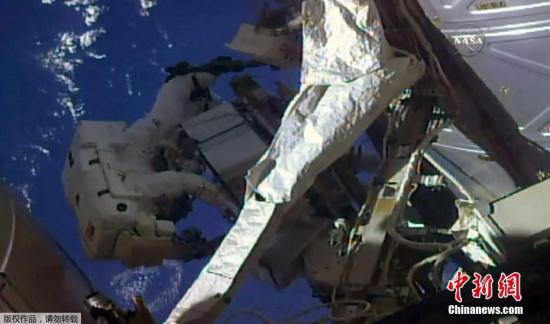 The duo wrapped up their spacewalk at 2:10 p.m. American Eastern Time, lasting about 6 hours and 31 minutes. (Photo/Agencies)
