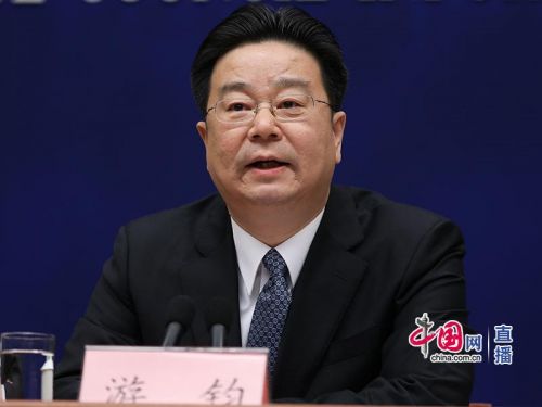  You Jun, vice minister of the Human Resources and Social Security (MHRSS), speaks at a press conference, Feb. 26, 2018. (Photo/China.com.cn)