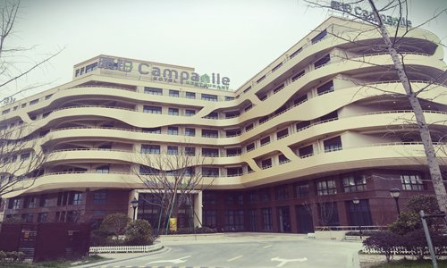 The exterior of the newly opened Campanile Huzhou Taihu Lake Hotel (Photo/Courtesy of Campanile Huzhou Taihu Lake Hotel)