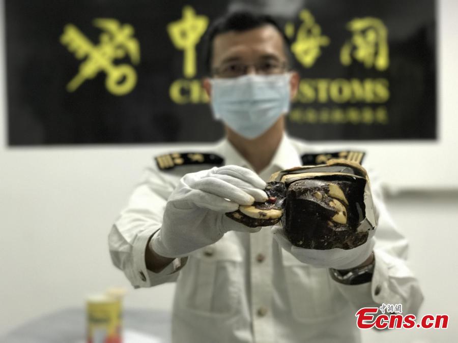Chocolate-covered ivory seized in Guangzhou 
