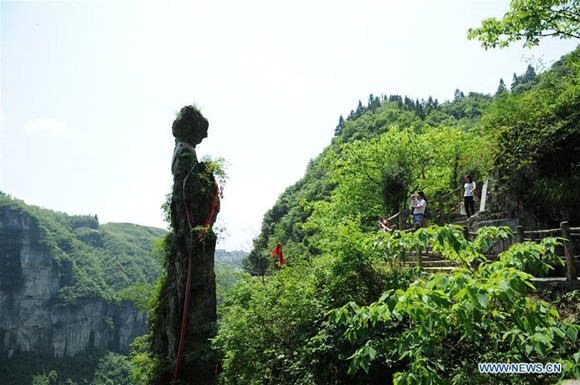 Mercury mine site converted into tourist attraction in Guizhou